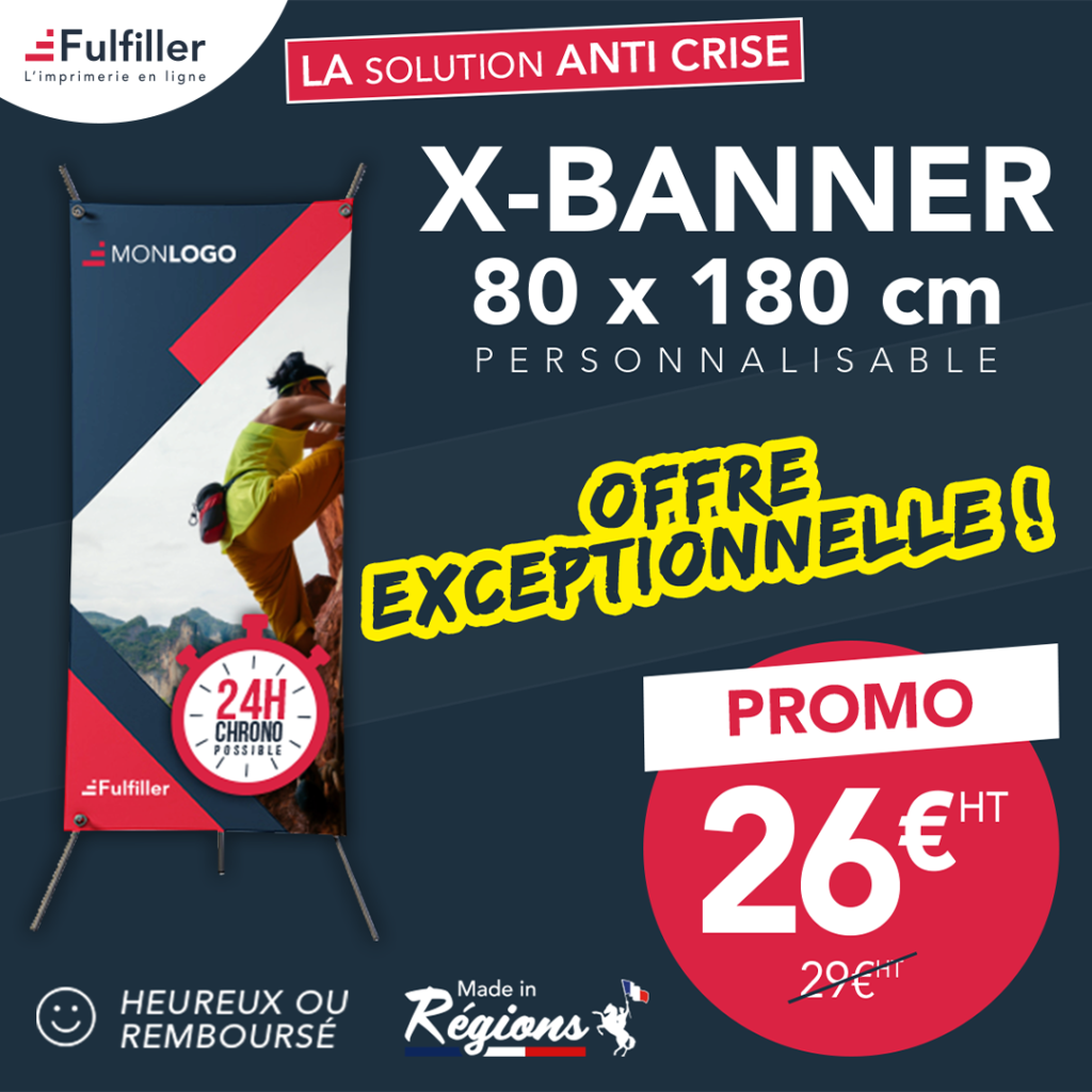 Fulfiller - l'imprimerie en Ligne pas cher. Offre x-banner promotion